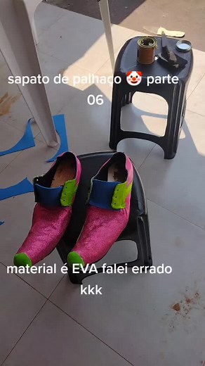 Sapato de Palhaço: DIY Parte 06