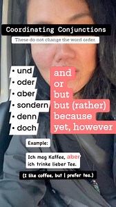1.1K views · 17 reactions | Examples of Conjunction in german. #german #learn #deutschland #deutschkurs #deutschonline #deutschesprache #deutschlernen | Learning German with heart | Facebook