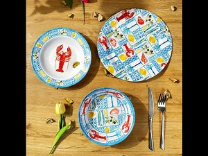 Elevate Dining with Wholesale Marine Style Melamine Dinnerware Set