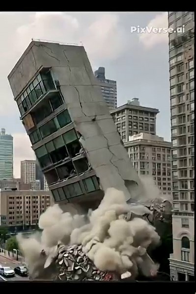 Skyscraper Collapses in the Middle of the City