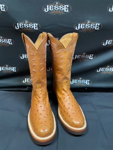 Full Quill Ostrich Boots with Soft Crepe Soles