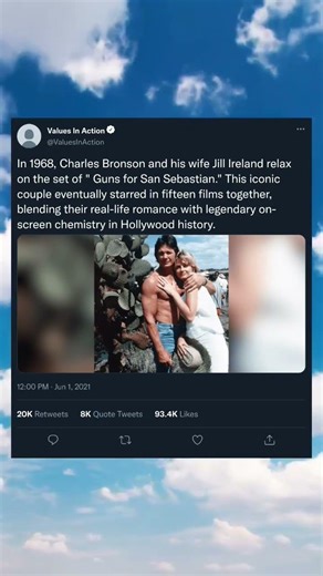 Charles Bronson & Jill Ireland On Set in 1968 A Rare Hollywood #CharlesBronson #JillIreland #1968