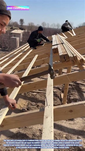 Raising the Roof: How Traditional Carpentry Assembles Timber Trusses