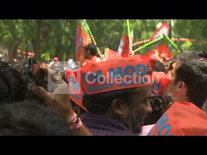 INDIA: MODI SUPPORTERS VICTORY CELEBRATIONS