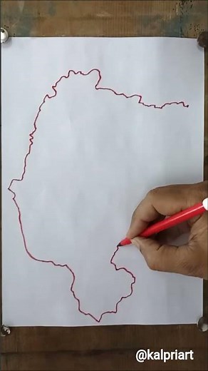 Congo Capital Kinshasa Map Drawing