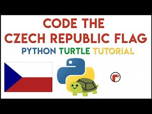 Python Turtle - Code the Czech Republic Flag Tutorial