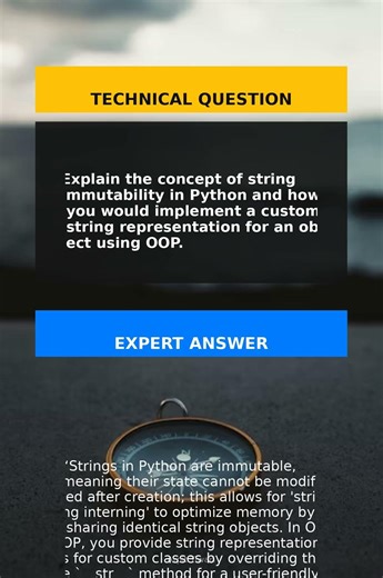 Python Strings and OOPs Interview Q&A #Shorts