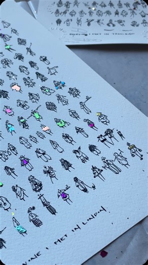 Deville | 20 Hand-Embellished prints will be available as part of tomorrow’s release. I love them so much. 🩵🧡🩷❤️ March 7, 9am PT / 5pm GMT Free... | Instagram