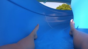 First-person View Descent From Waterslide On Stock Footage SBV-337958061 - Storyblocks