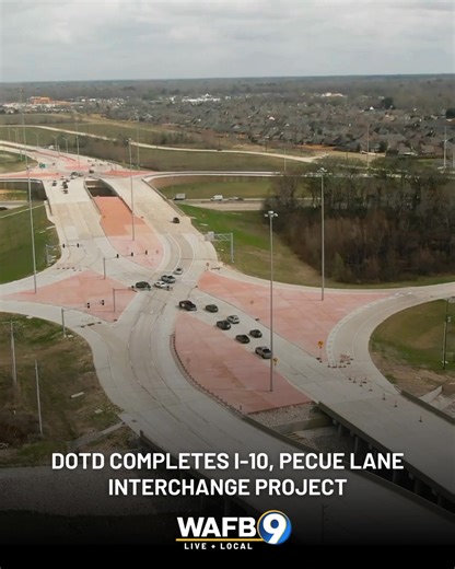 The new I-10 on- and off- ramps at Pecue Lane opened on Wednesday, Feb. 18. | WAFB Channel 9