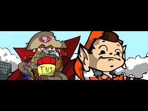 San Francisco 49ers vs Cleveland Browns mascot battle