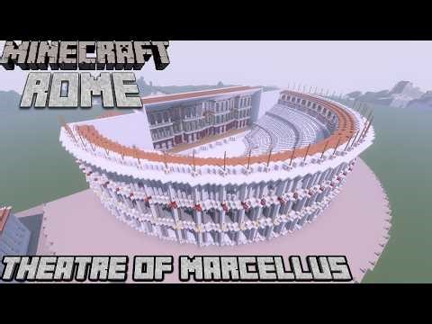 Minecraft Rome Project - Update #26 - Theatre of Marcellus [TIMELAPSE]