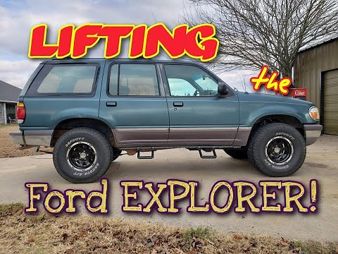 Ford Explorer lift kit project 2nd gen DIY how to lift for AWD and 4x4