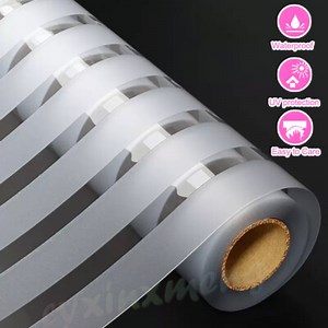 Window Film Privacy Stripe/Bamboo Frosted Glass Window Door Film for Home Office  | eBay UK
