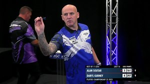 SOUTAR SEES OFF GURNEY! Alan Soutar books his place in the quarter-finals for the second day in a row, as he rattles off five legs on the spin to beat Daryl Gurney 6-4! 📺 http://bit.ly/PDCTVLive #PC24 | Professional Darts Corporation