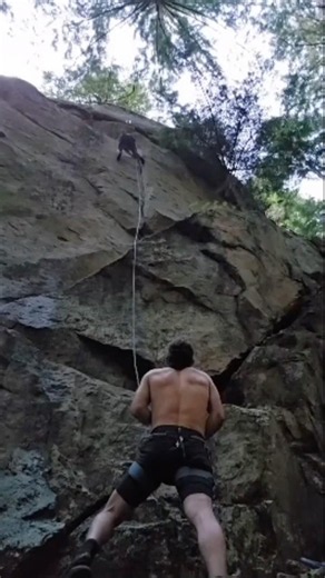 Climber’s Cam Rips Below the Chains #climbing #fail