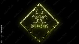 infectious warning. The Hazardous and Toxic Waste (B3) sign functions to indicate the characteristics of B3 waste. Stock Video