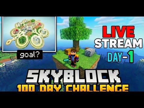 Surviving 100 Days on Skyblock! 🌌 The Ultimate Minecraft Hardcore Challenge (Insane Progress)