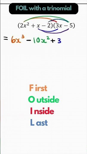 FACTOR & EXPAND - Expanding Trinomials using FOIL, ex 1 #foil #algebra #trinomials #polynomials