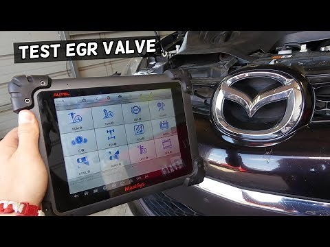 HOW TO TEST EGR VALVE ON MAZDA 2 3 5 6 CX-3 CX-5 CX-7 CX-9 MIATA. CODE P0401