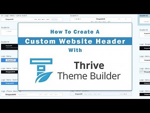 Create Custom Website Headers With Thrive Theme Builder
