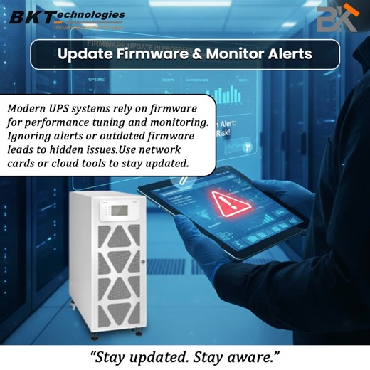 ⚡ Pro Tips to Prevent UPS Failure! Your UPS is the backbone of your power protection system. In this video, we show you easy and effective ways to avoid UPS breakdowns and keep your equipment safe: ✔ Keep your UPS in a cool, clean room ✔ Test & calibrate batteries ✔ Prevent overload ✔ Update firmware & check alerts ✔ Do regular preventive maintenance A reliable UPS = Zero downtime Maximum protection 🔋✨ Need UPS service, AMC, installation or support? 👉 BK Technologies is here to help. 🌐 Visit: