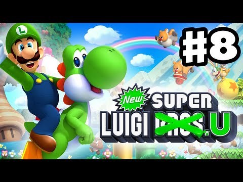 New Super Luigi U - Gameplay Walkthrough Part 8 - Peach's Castle Bowser Boss (Nintendo Wii U DL