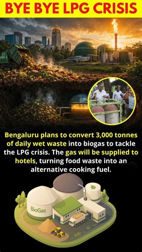 How Bengaluru is Solving LPG Crisis with Biogas 🚀#Shorts