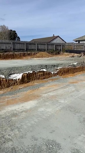Slab prep done ✅ Ready to begin drilling for new retaining walls!🫡 #concreteslab #newbuildjourney | Ground Force Excavation and Demolition ltd