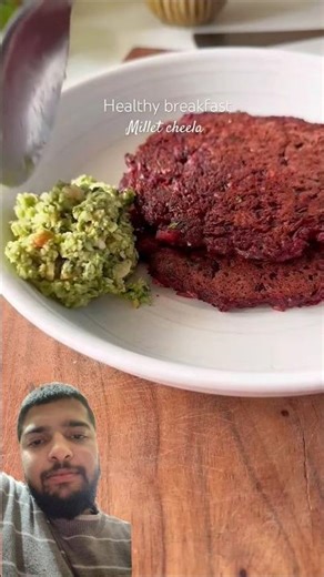 Millet Cheela Is A HIGH Protein Breakfast Option 🤤 #shorts #cheela #breakfast #protein #shortsfeed