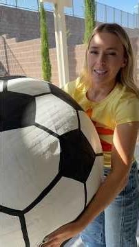 My best soccer ball interpretation 🤪⚽️ #diy #craft paper mache & painting a ball for the world cup