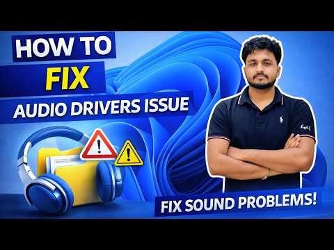 How to Fix Audio Drivers Issue 🔊 No Sound Problem Solved!