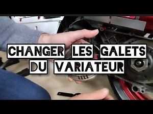 How to change the variator rollers