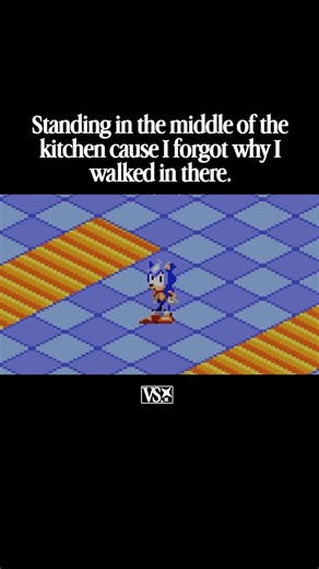 Video Store on Instagram: "NPC energy in the middle of the kitchen. Brain is currently stuck on a loading screen. #sonic #gba #retrogaming #npc"