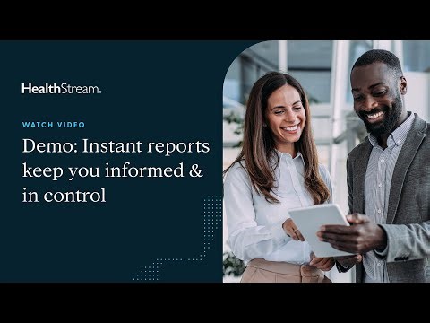 Demo: Instant reports keep you informed and in control
