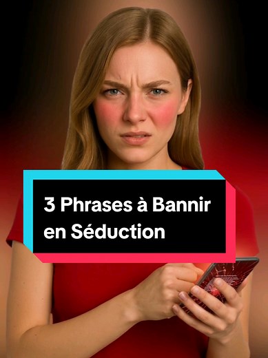 3 Phrases à Bannir en Séduction