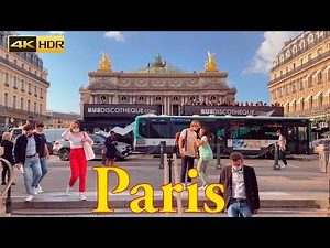Paris walking tour 4K | walking around Avenue de l’opera paris 2021 | Paris 4K | A walk in Paris