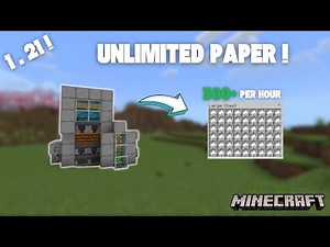 SIMPLE PAPER FARM TUTORIAL in Minecraft Bedrock 1.21! | BEST 1.21 FARM TUTORIAL