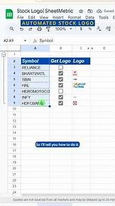 How to Get Stock Logo from Ticker in Google Sheets?Automation✅ Including International stocks