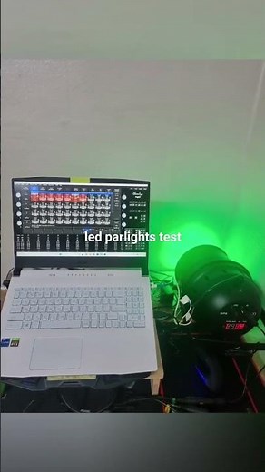 chamsys magicq software. dmx interface. led parlights test