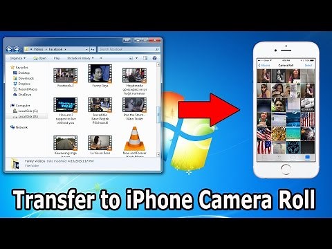 How to transfer photos/videos from computer to iphone camera roll