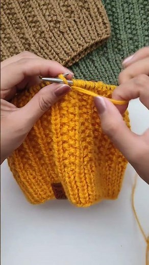 Gorro Wool - Tejido a dos agujas | Tutorial completo en mi Canal #dosagujas #tejedoras #diy