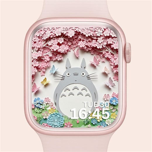 3D Anime Garden Apple Watch Wallpaper: Pastel Spring Landscape (instant Download) - Etsy