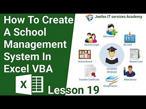 How To Create A School Management System in Microsoft Excel | Step-by-Step Tutorial Lesson 19