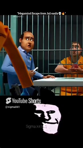 Megamind Jail Escape Scene | Funny Animated Clip 💀🔥 #Shorts #viral