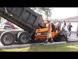 Paving A Parking Lot | Leeboy Paver