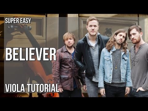 SUPER EASY: How to play Believer by Imagine Dragon on Viola (Tutorial)