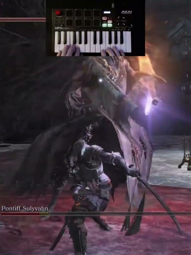 Beating Pontiff on a Midi Keyboard #darksouls3 #darksouls #gaming #fromsoftware #soulsgame #fyp