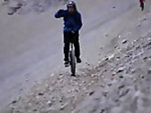 Extreme Mountain Unicycling