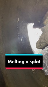 Melting Metal Splat: Quick Transformation!